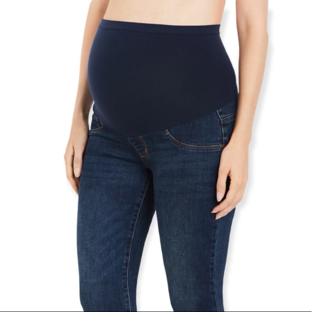 Indigo blue maternity jeans size medium